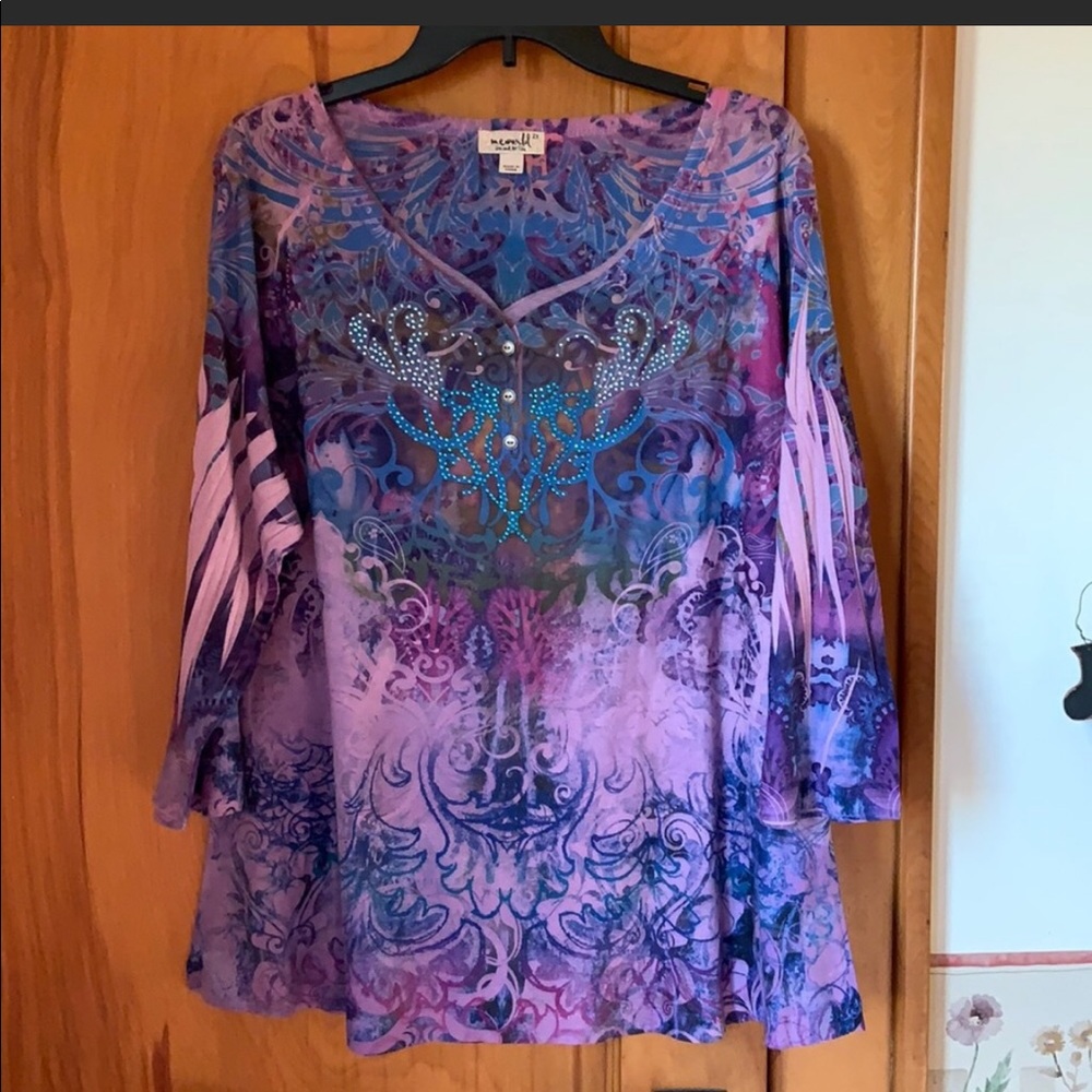 Colorful top with added bling